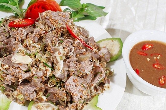 Vietnamese goat salad