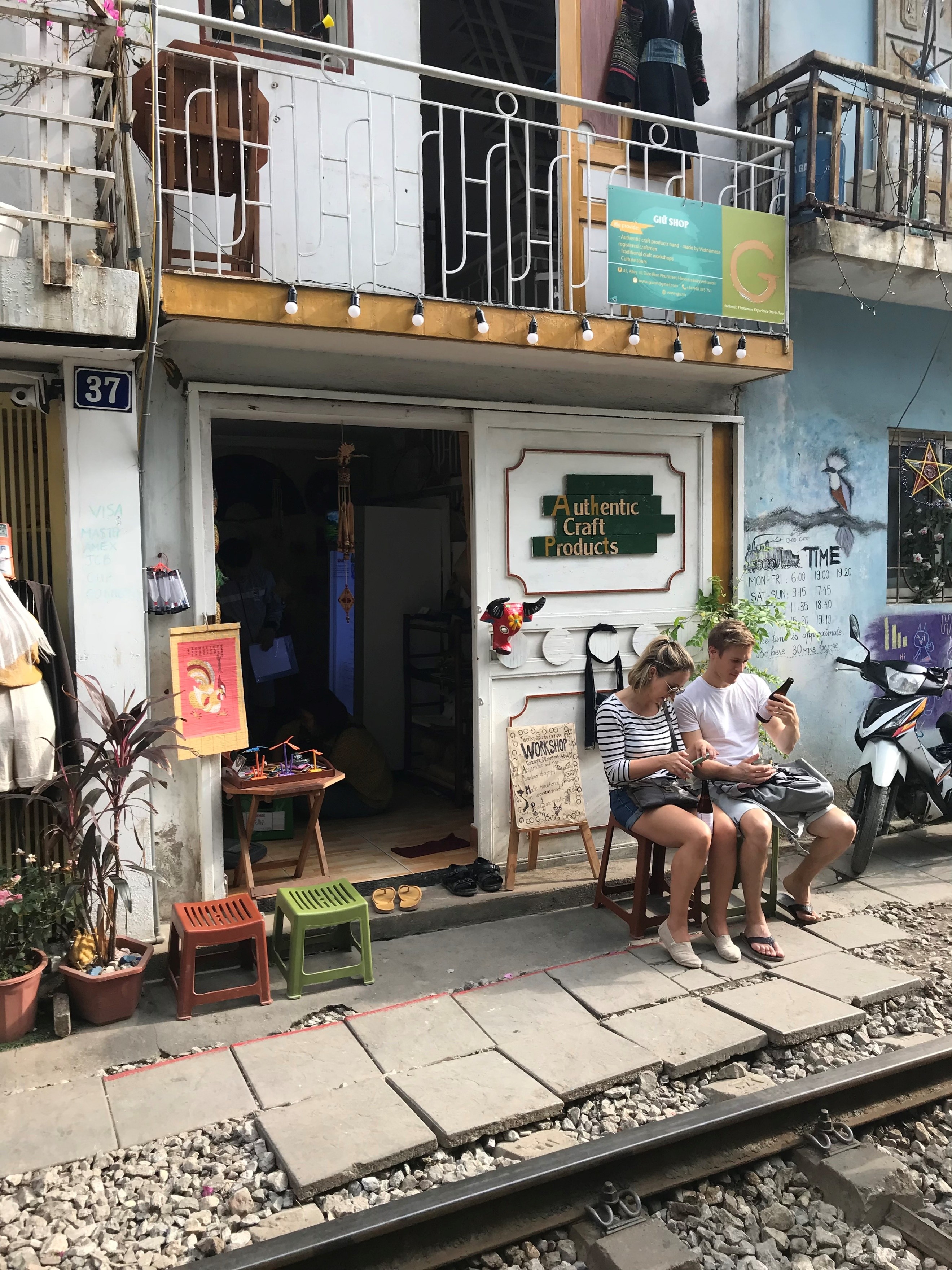 train street in hanoi