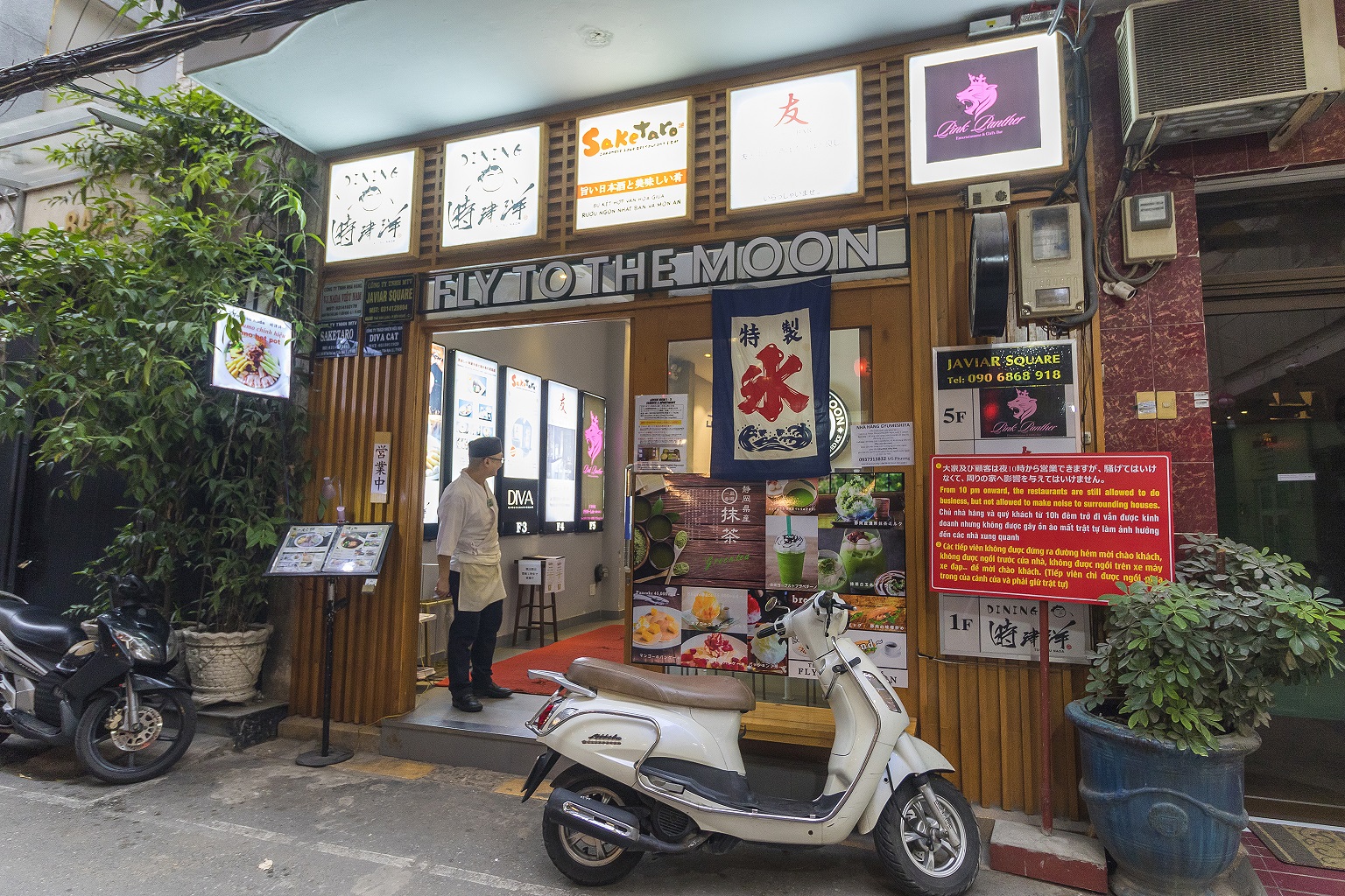 restaurant in little japan town in saigon