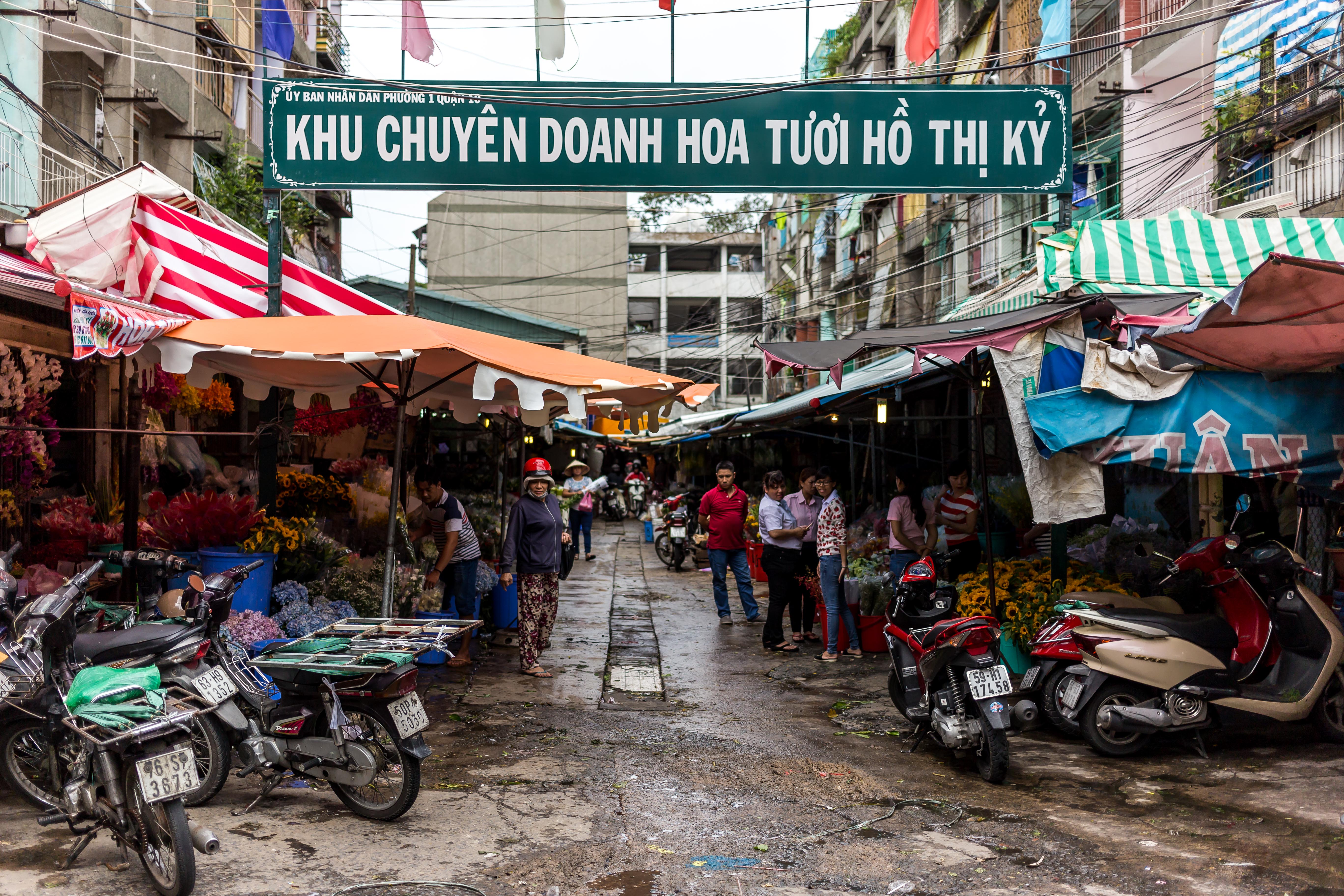 Ho Thi Ky Flower Market saigon flower market