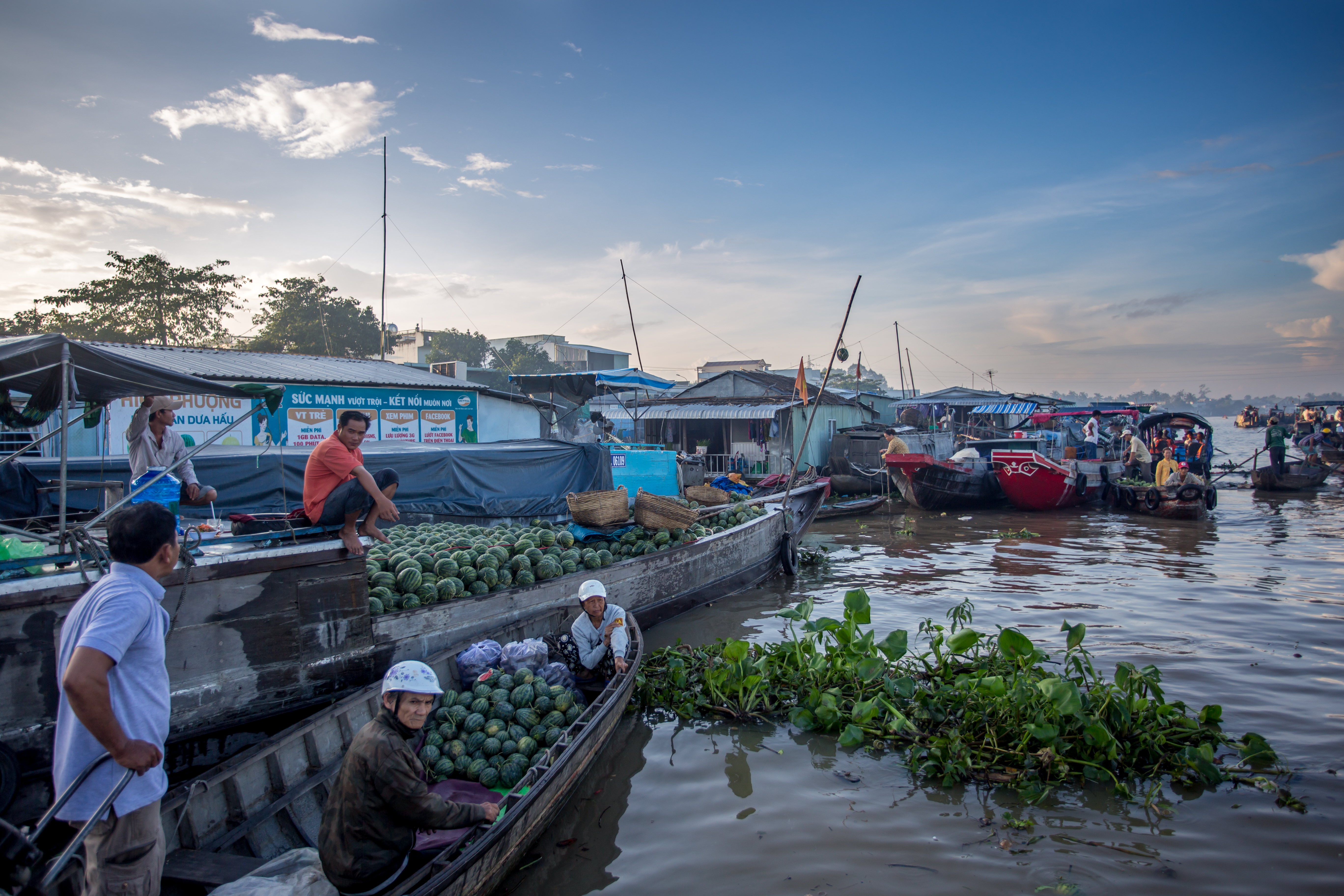 mekong delta floating market