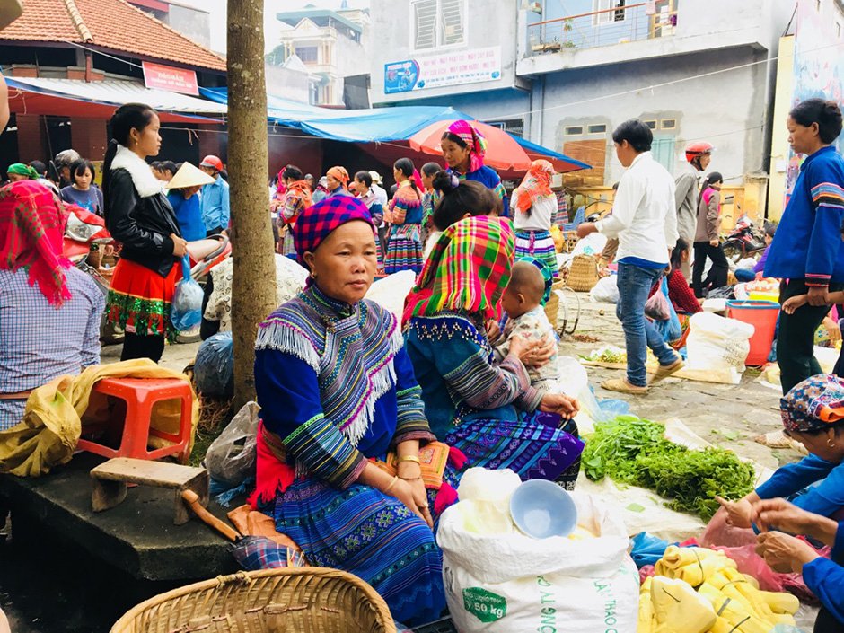 Bac Ha Market Northern Vietnam H'Mong