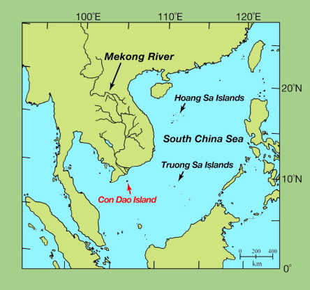 Location of the Côn Đảo Archipelago